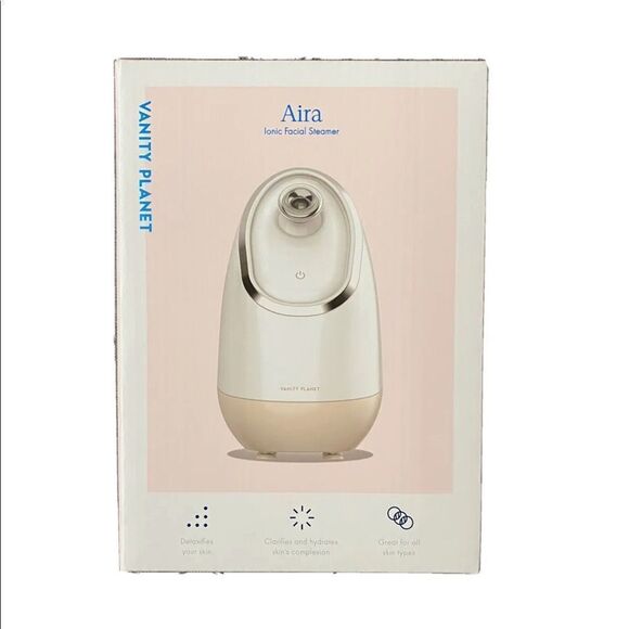 Aira Nano Ionic Facial Steamer by Vanity Planet - (Beige) - Unclog Pores